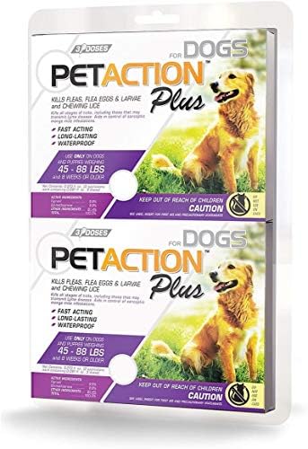Pet Action Plus for Dogs, 6 Doses Large Dogs 45-88 Lbs. Pet Action Plus for Dogs, 6 Doses Large Dogs 45-88 Lbs.